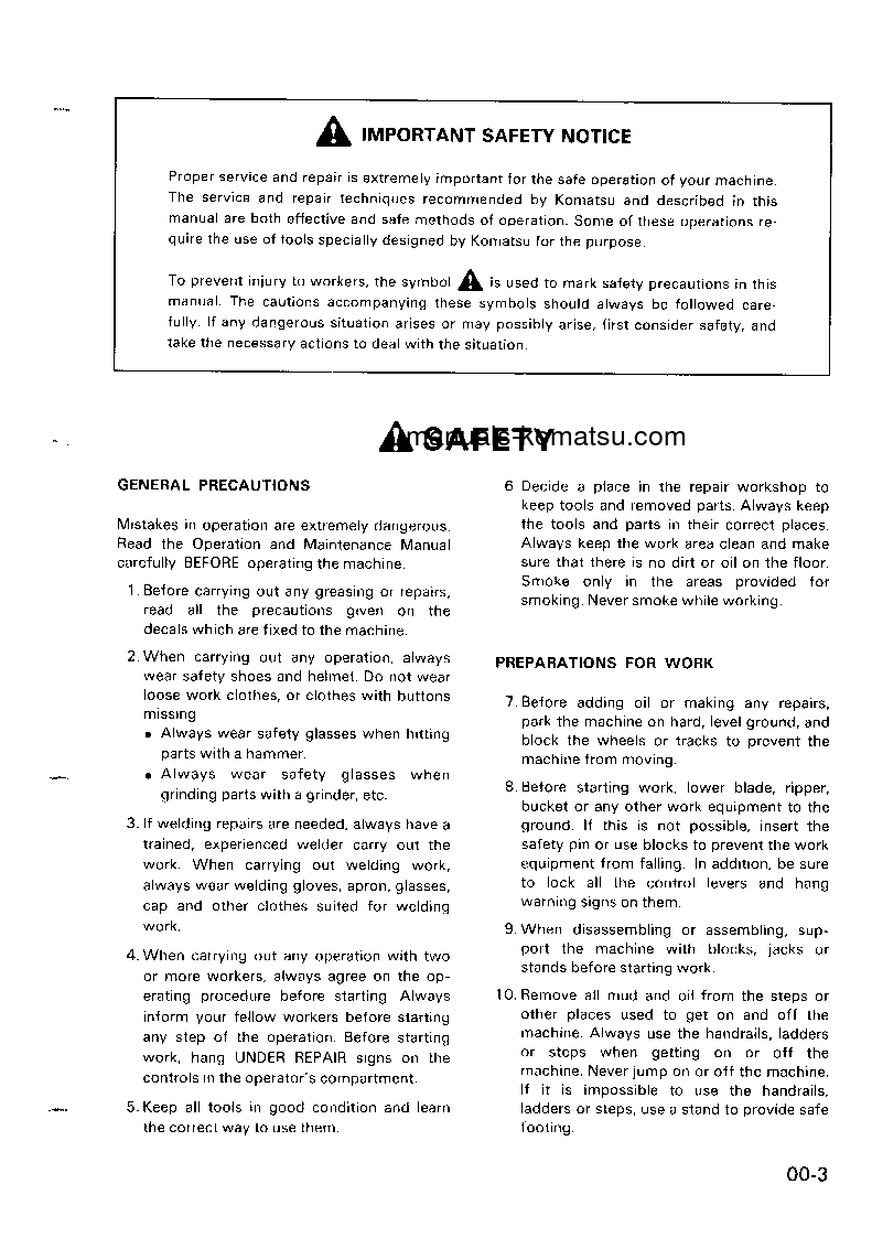 Protected: LW80-1(JPN) S/N 10001-UP Shop (repair) manual (English)