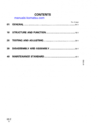 D155AX-3(JPN) S/N 60001-UP Shop (repair) manual (English)