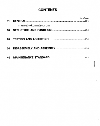 D155A-3(JPN) S/N 60001-UP Shop (repair) manual (English)