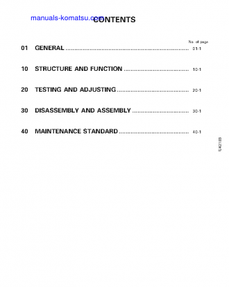 WA470-3(JPN) S/N 50001-UP Shop (repair) manual (English)