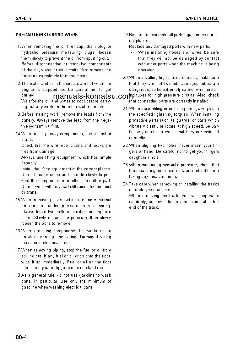 Protected: D41P-6(JPN) S/N 50001-UP Shop (repair) manual (English)