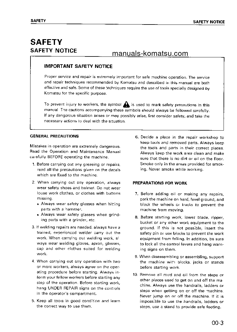 Protected: PC400LC-6(JPN)-CUSTOM S/N 30001-UP Shop (repair) manual (English)