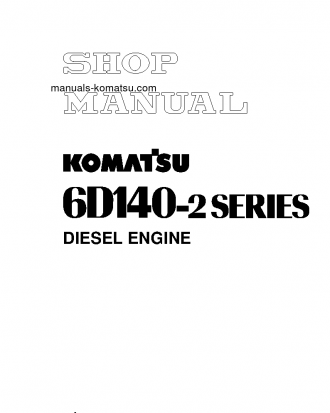 SA6D140-2(JPN) S/N ALL Shop (repair) manual (English)