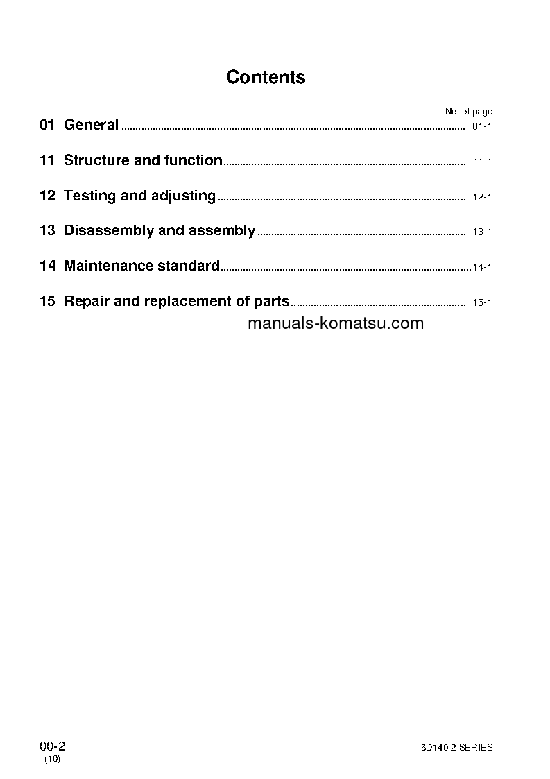 Protected: SA6D140-2(JPN) S/N ALL Shop (repair) manual (English)