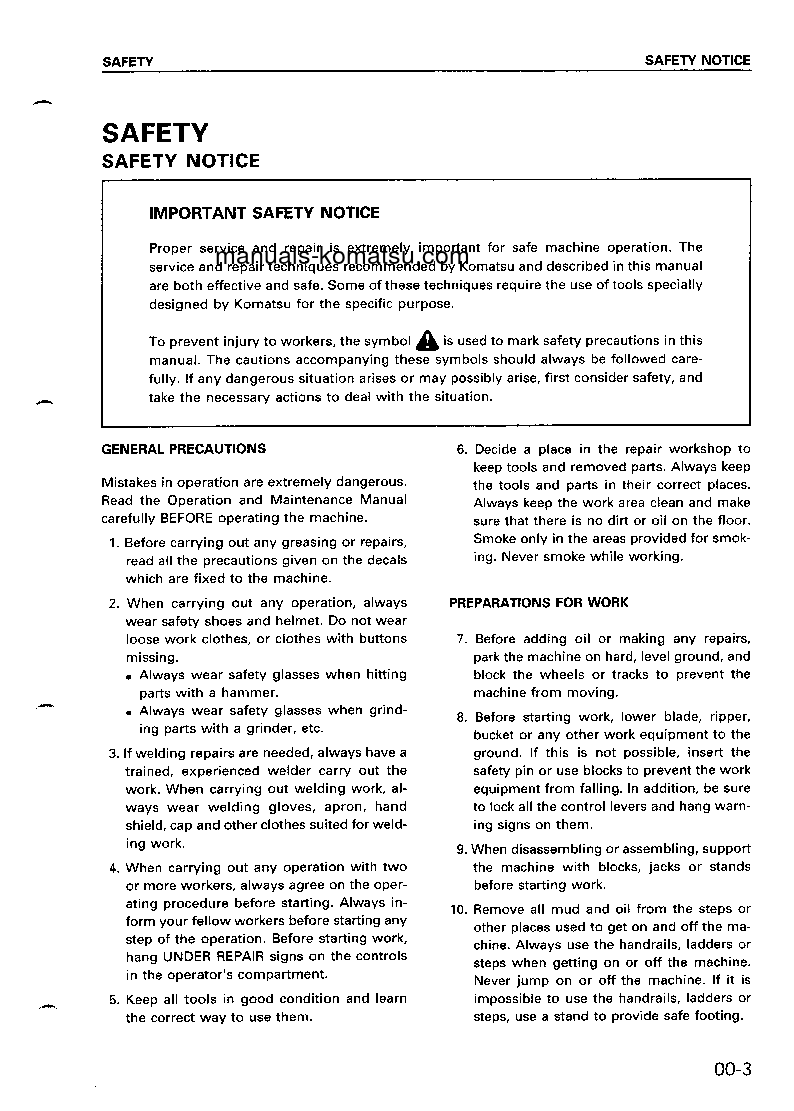 Protected: PC128UU-1(JPN) S/N 2347-UP Shop (repair) manual (English)