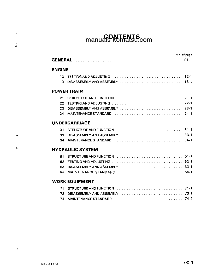 Protected: D20S-5(JPN) S/N 45001-UP Shop (repair) manual (English)