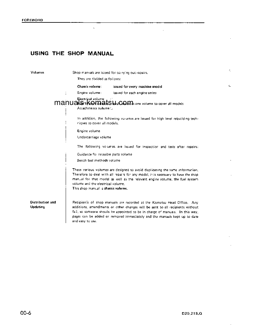Protected: D20S-5(JPN) S/N 45001-UP Shop (repair) manual (English)