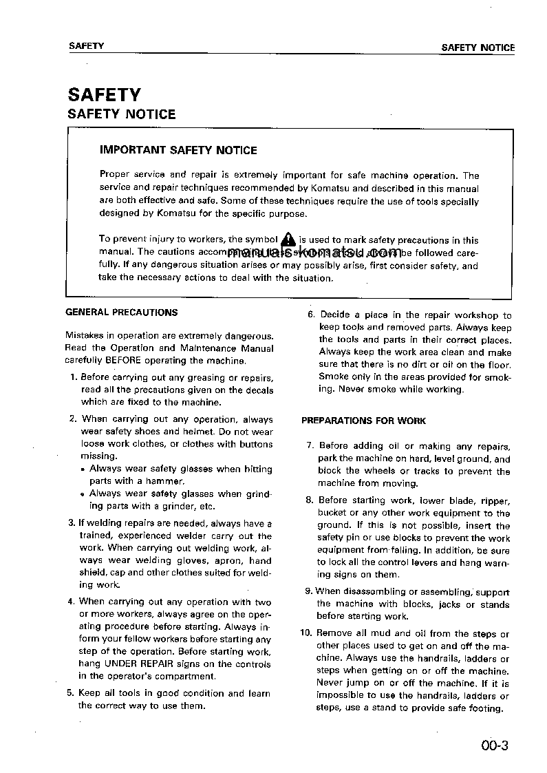 Protected: PC120-6(JPN)-EXCEL S/N 57499-UP Shop (repair) manual (English)