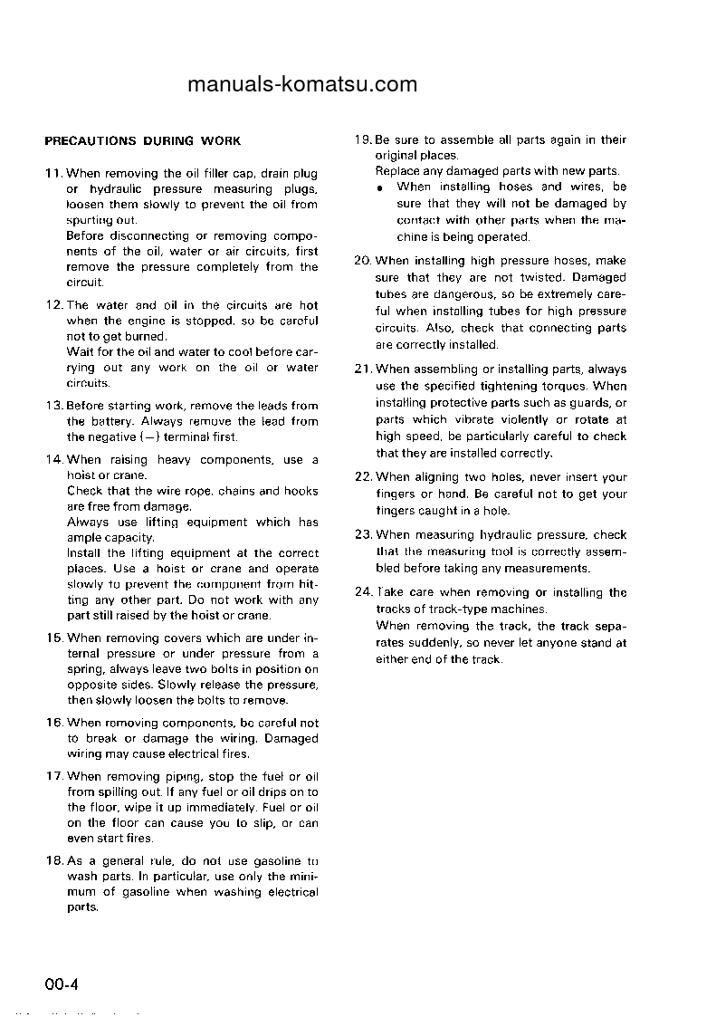 Protected: D20A-6(JPN) S/N 60001-UP Shop (repair) manual (English)