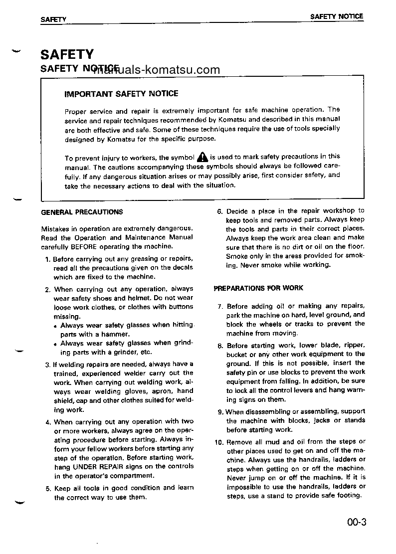 Protected: PC120LC-6(JPN) S/N 65504-UP Shop (repair) manual (English)