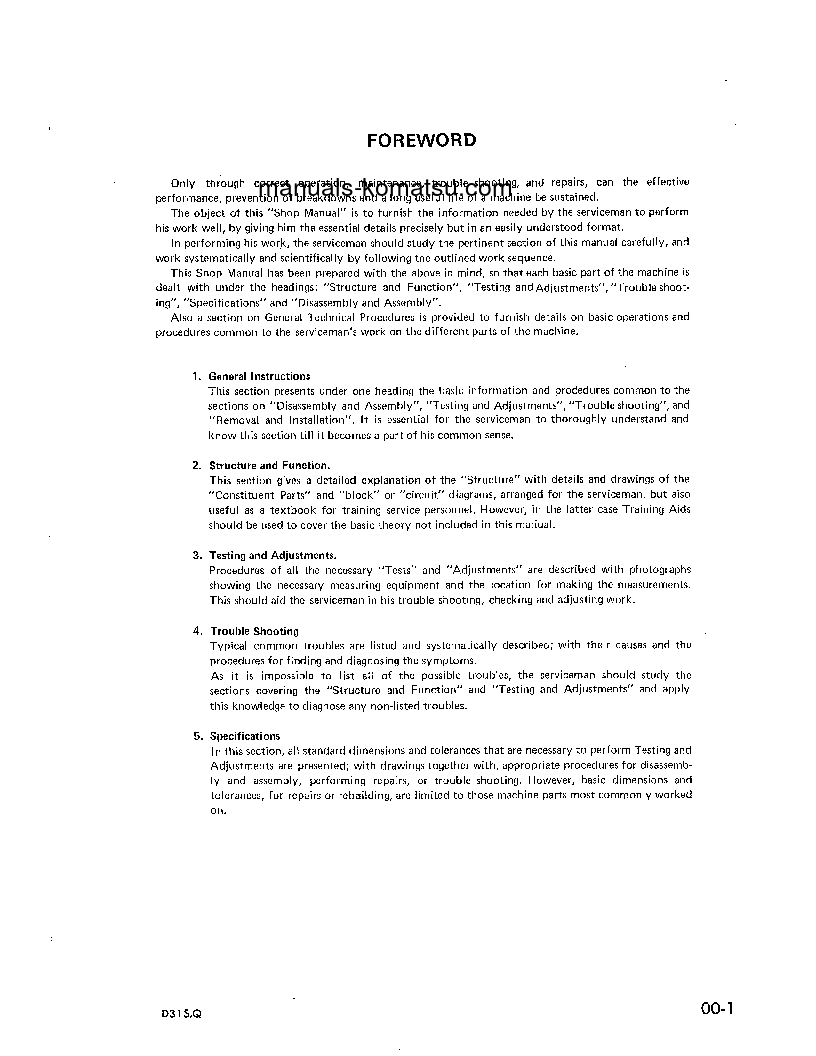 Protected: D31Q-16(JPN) S/N 25001-UP Shop (repair) manual (English)