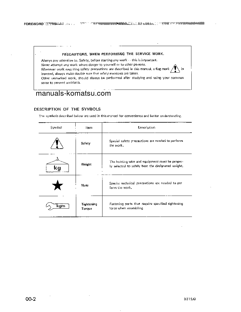 Protected: D31Q-16(JPN) S/N 25001-UP Shop (repair) manual (English)