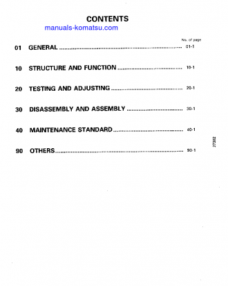 JV100A-2(JPN) S/N 11001-UP Shop (repair) manual (English)