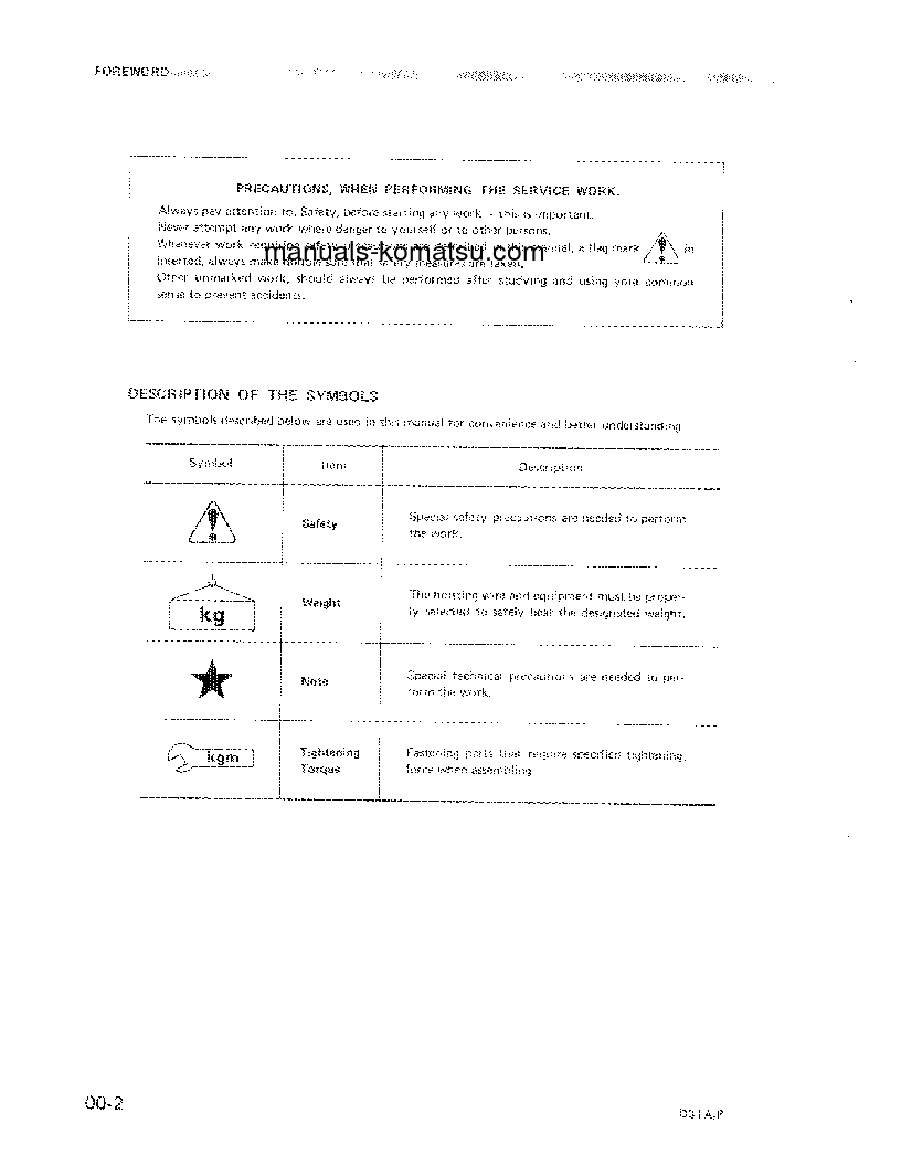 Protected: D31P-16(JPN) S/N 25001-UP Shop (repair) manual (English)
