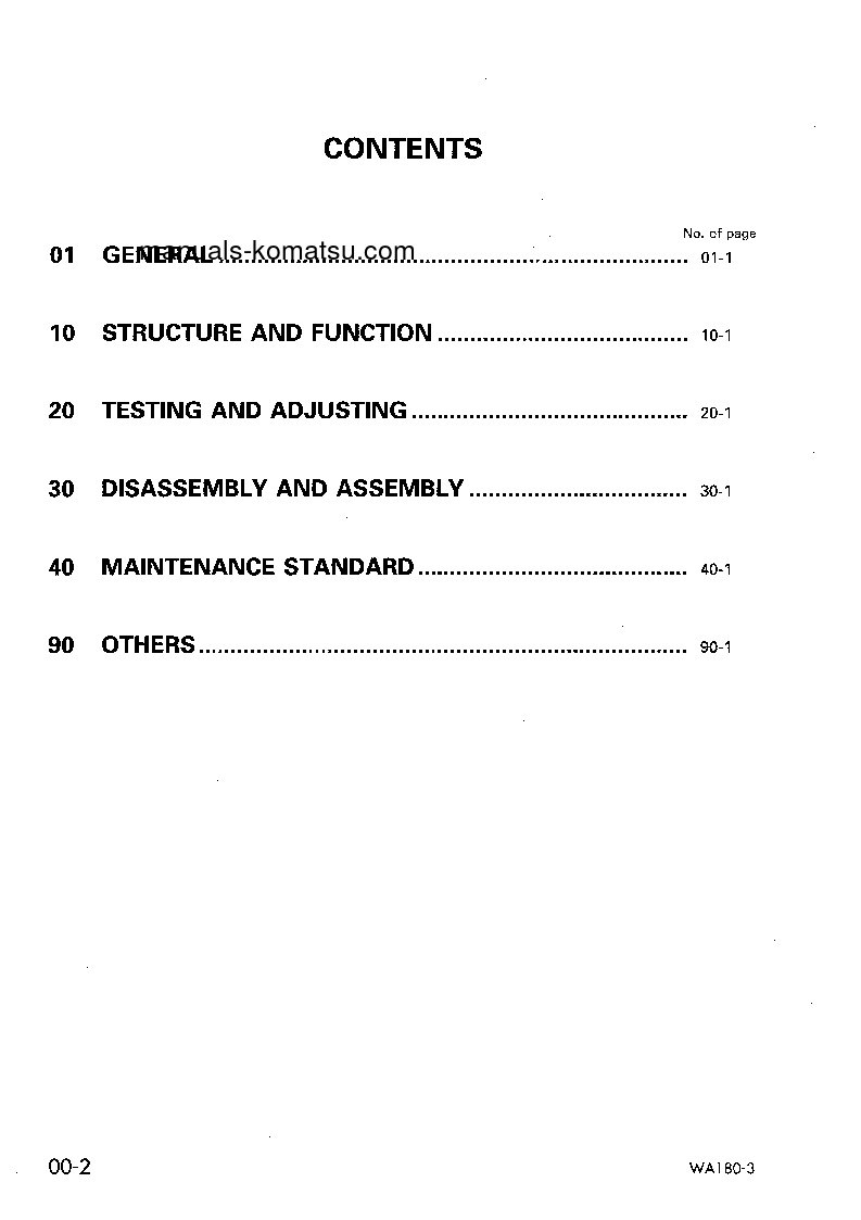Protected: WA180-3(DEU) S/N 53001-UP Shop (repair) manual (English)