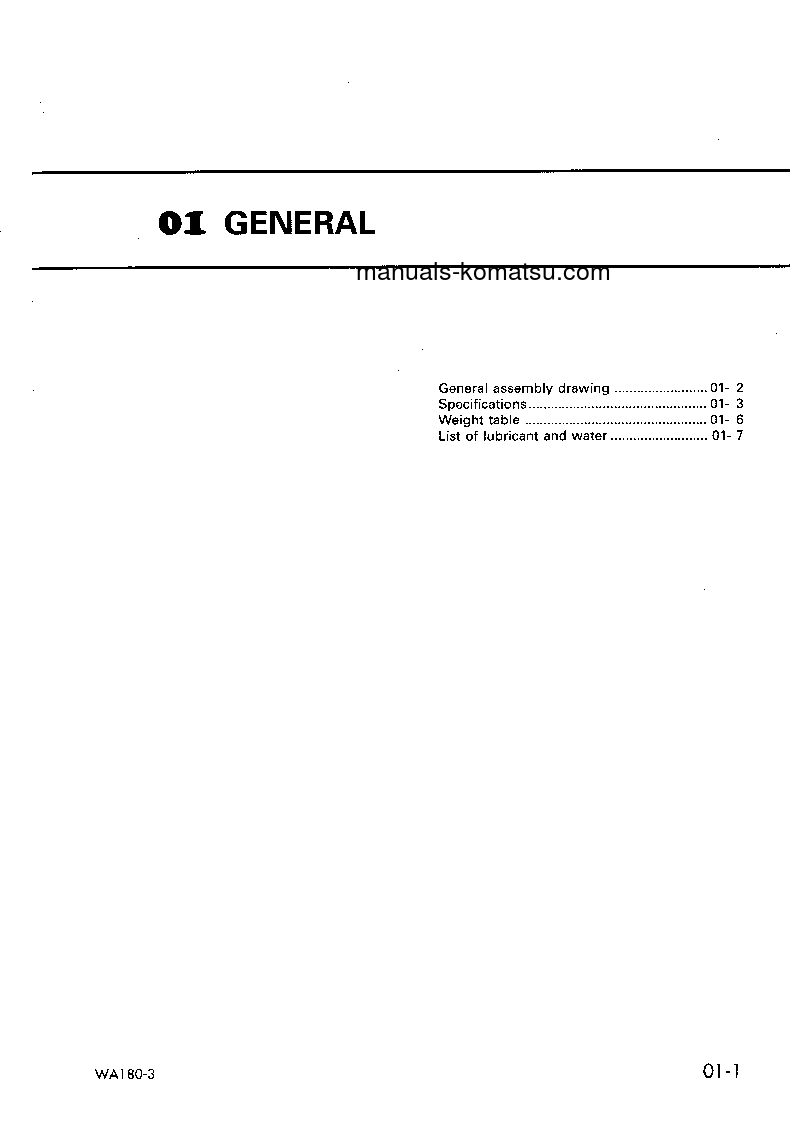 Protected: WA180-3(DEU) S/N 53001-UP Shop (repair) manual (English)