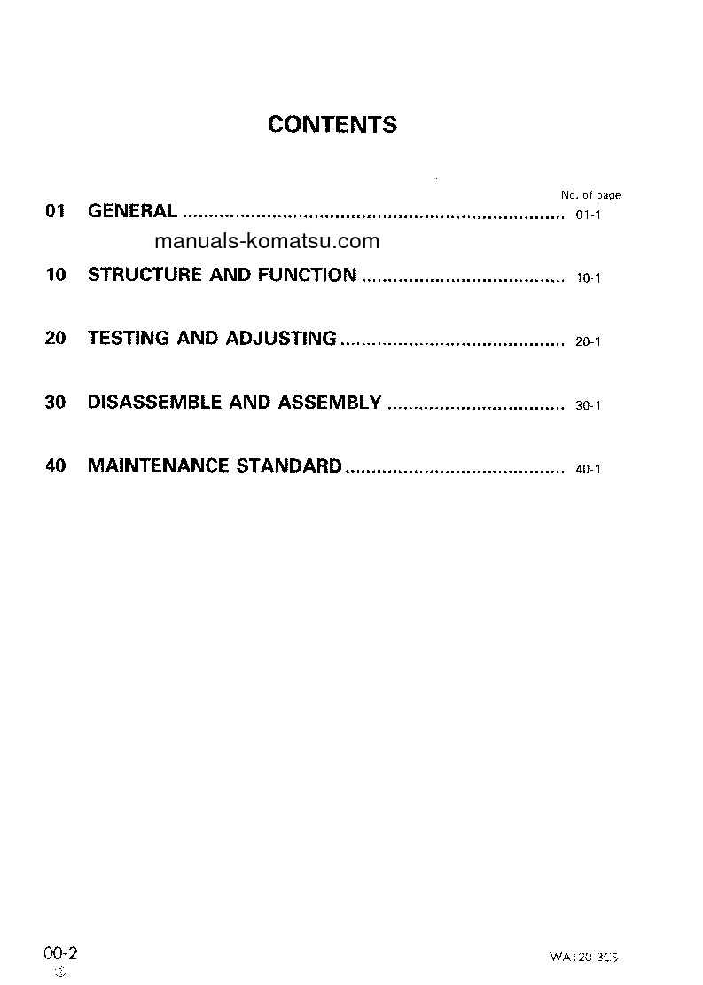 Protected: WA120-3(JPN)-FOR INDONESIA S/N 10004-UP Shop (repair) manual (English)