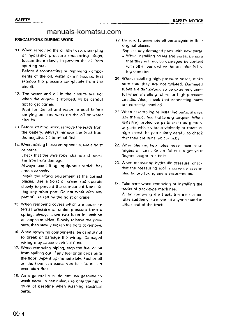 Protected: WA120-3(JPN)-FOR INDONESIA S/N 10004-UP Shop (repair) manual (English)