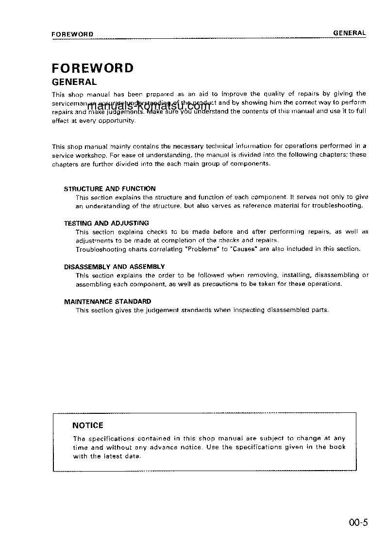 Protected: WA120-3(JPN)-FOR INDONESIA S/N 10004-UP Shop (repair) manual (English)