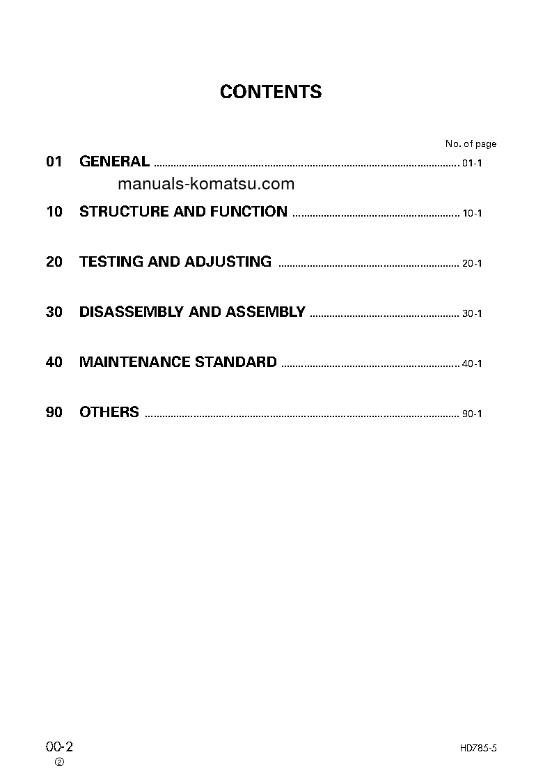Protected: HD785-5(JPN) S/N 4001-UP Shop (repair) manual (English)