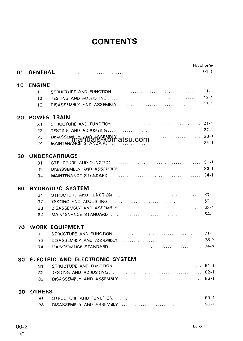 Protected: D66S-1(JPN) S/N 1001-UP Shop (repair) manual (English)