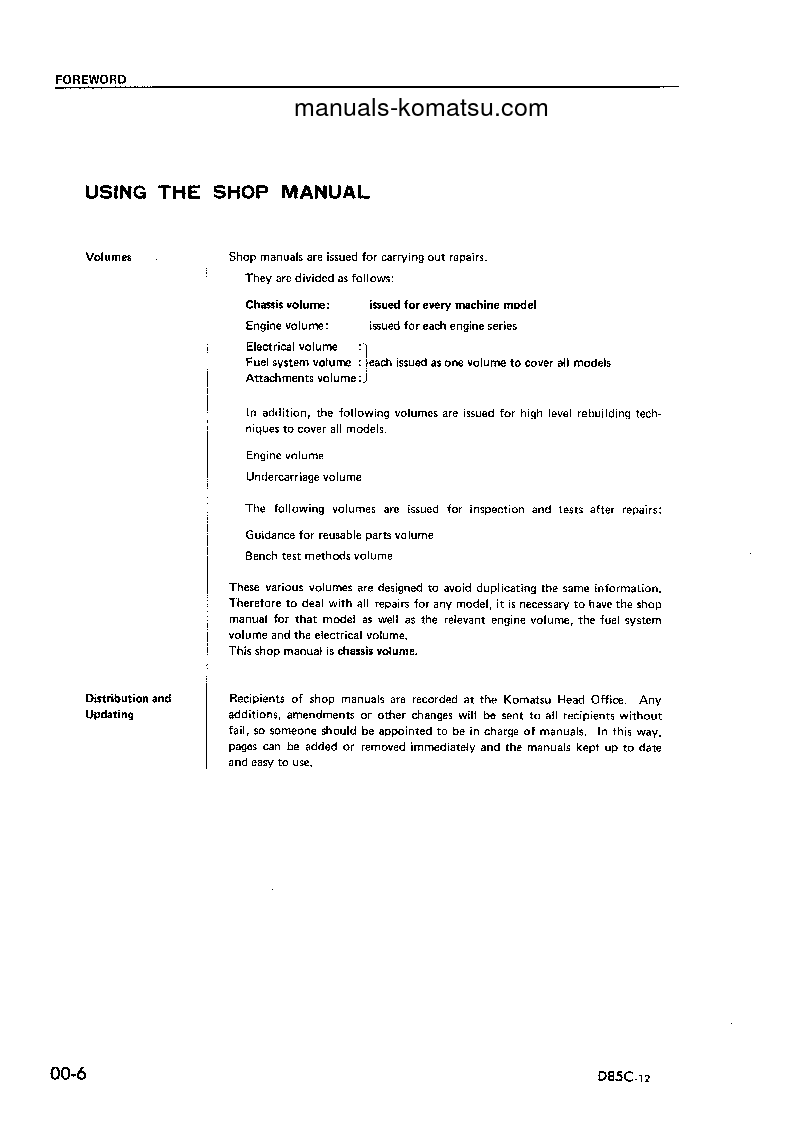 Protected: D85C-12(JPN) S/N 24824-UP Shop (repair) manual (English)