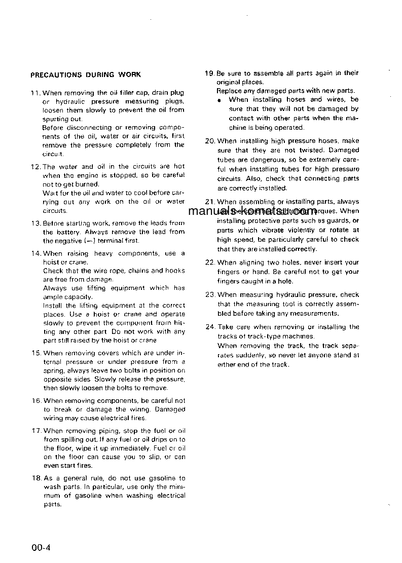 Protected: D135A-2(JPN) S/N 10301-UP Shop (repair) manual (English)