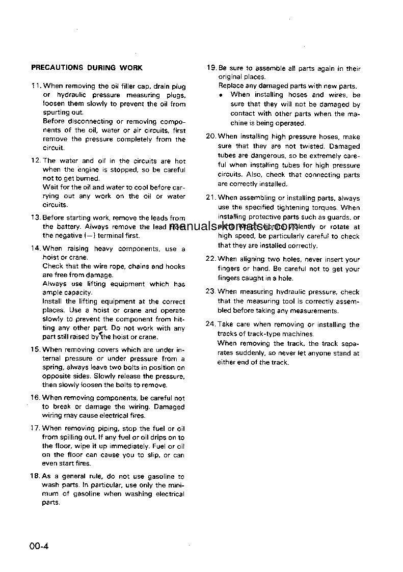 Protected: D85A-21(JPN)-B S/N 35001-UP Shop (repair) manual (English)