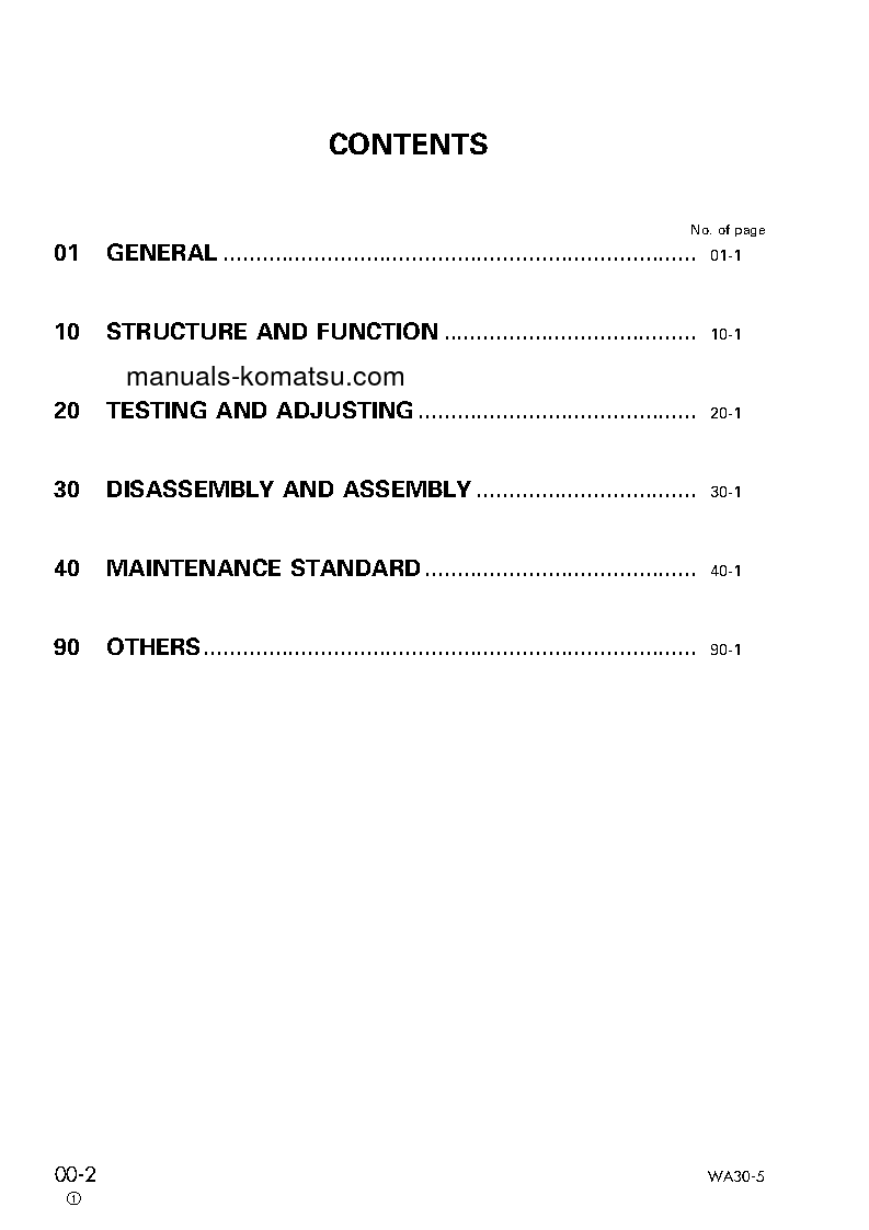Protected: WA30-5(JPN) S/N 22005-UP Shop (repair) manual (English)