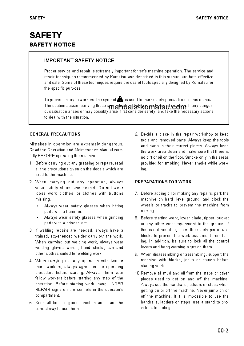 Protected: WA30-5(JPN) S/N 22005-UP Shop (repair) manual (English)