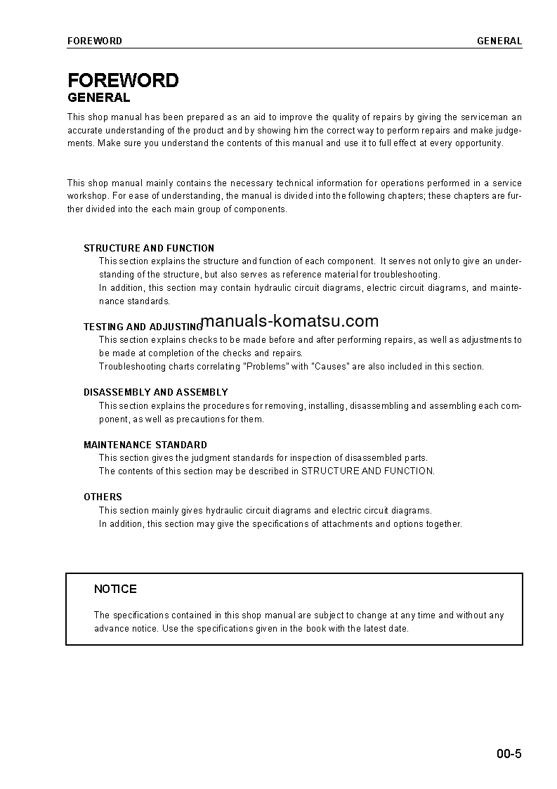 Protected: WA30-5(JPN) S/N 22005-UP Shop (repair) manual (English)