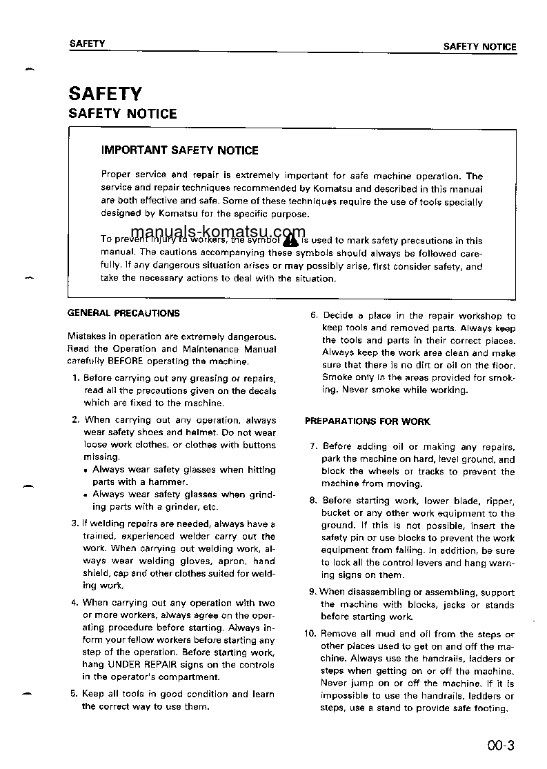 Protected: PC20MRX-1(JPN) S/N 10001-UP Shop (repair) manual (English)