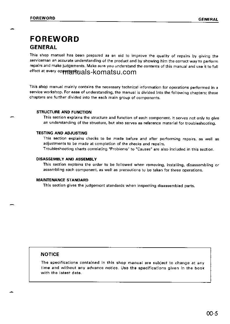 Protected: PC20MRX-1(JPN) S/N 10001-UP Shop (repair) manual (English)