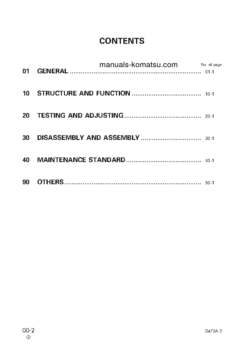Protected: D475A-3(JPN) S/N 10601-UP Shop (repair) manual (English)