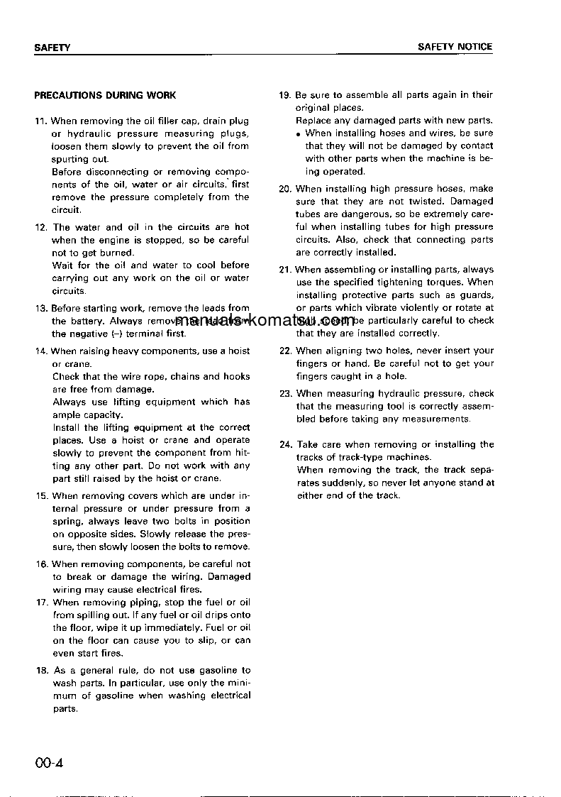 Protected: D155A-2(JPN) S/N 50001-57000 Shop (repair) manual (English)