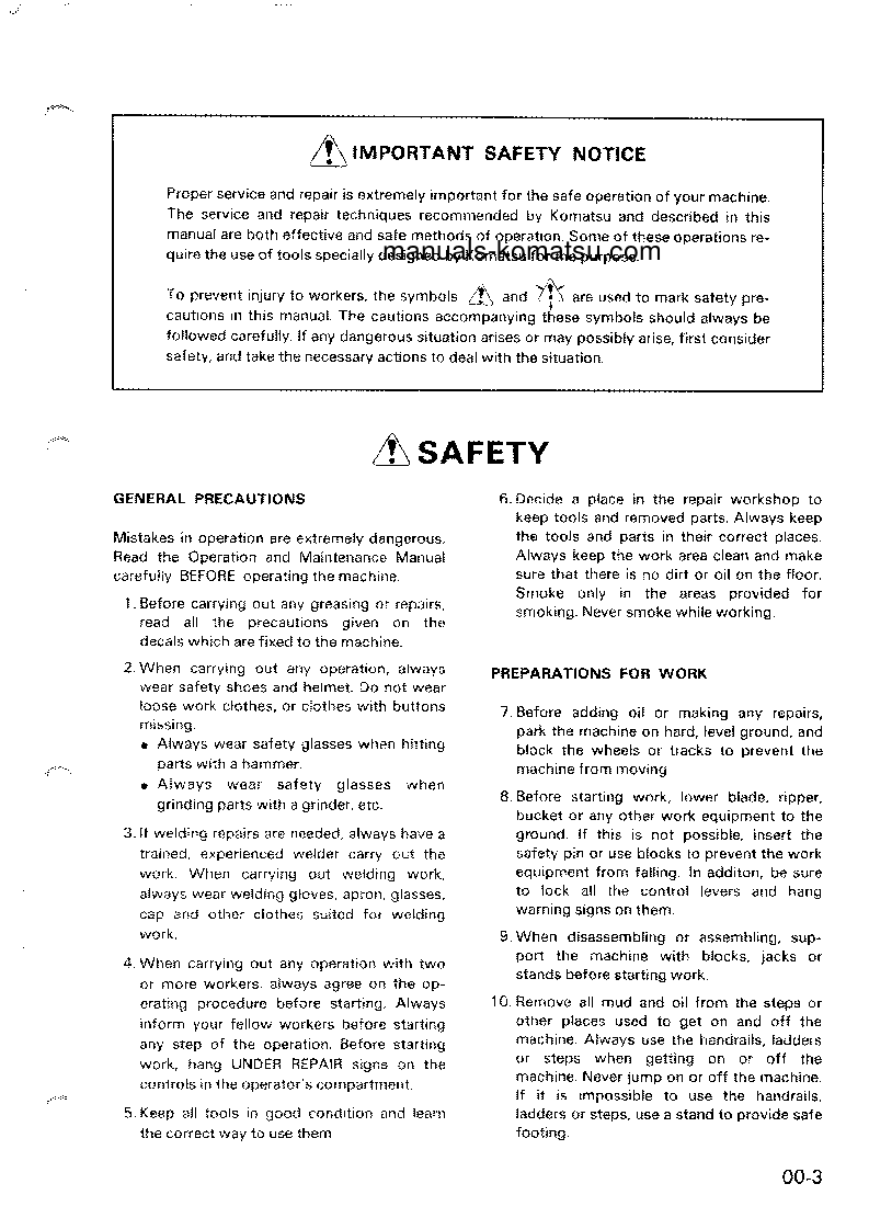 Protected: D155C-1(JPN) S/N 15001-31585 Shop (repair) manual (English)