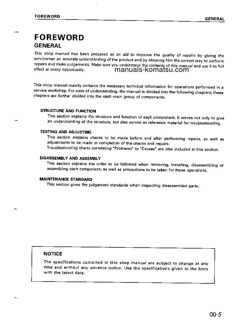 Protected: WA120-3(JPN)-D S/N 53001-UP Shop (repair) manual (English)