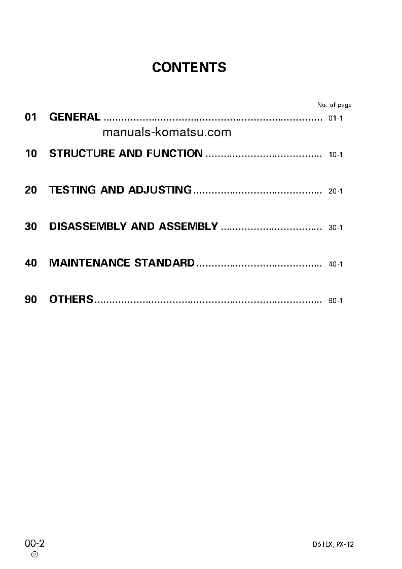 Protected: D61PX-12(JPN) S/N 1001-UP Shop (repair) manual (English)