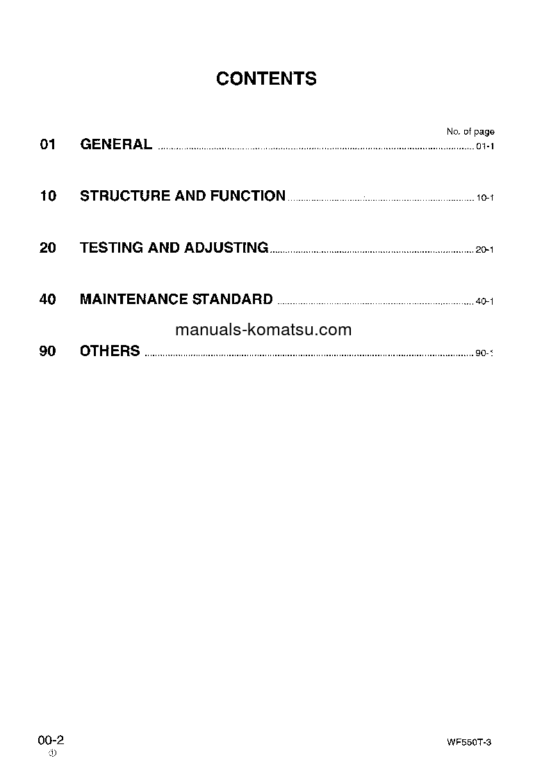 Protected: WF550T-3(JPN) S/N 50001-UP Shop (repair) manual (English)