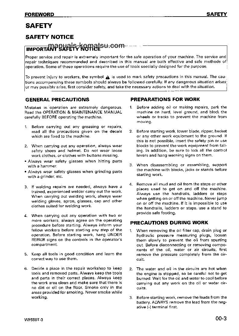 Protected: WF550T-3(JPN) S/N 50001-UP Shop (repair) manual (English)