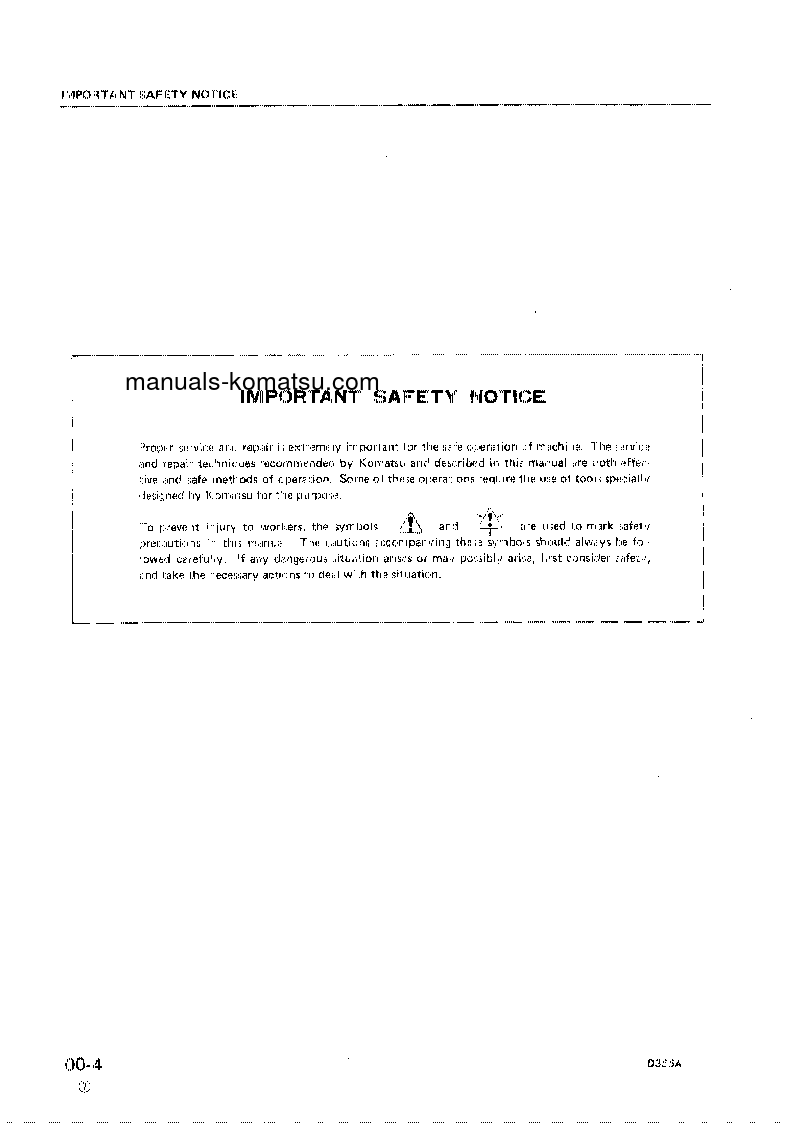 Protected: D355A-3(JPN)-X S/N 3301-UP Shop (repair) manual (English)