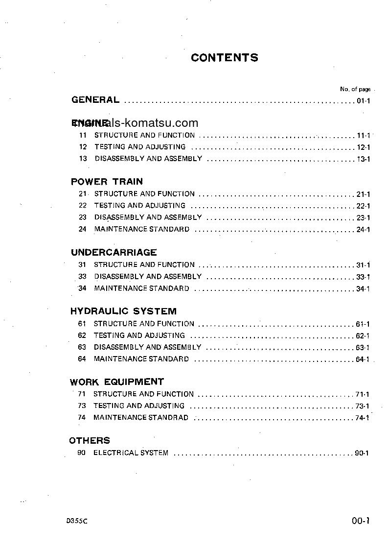 Protected: D355C-3(JPN) S/N 5416-UP Shop (repair) manual (English)