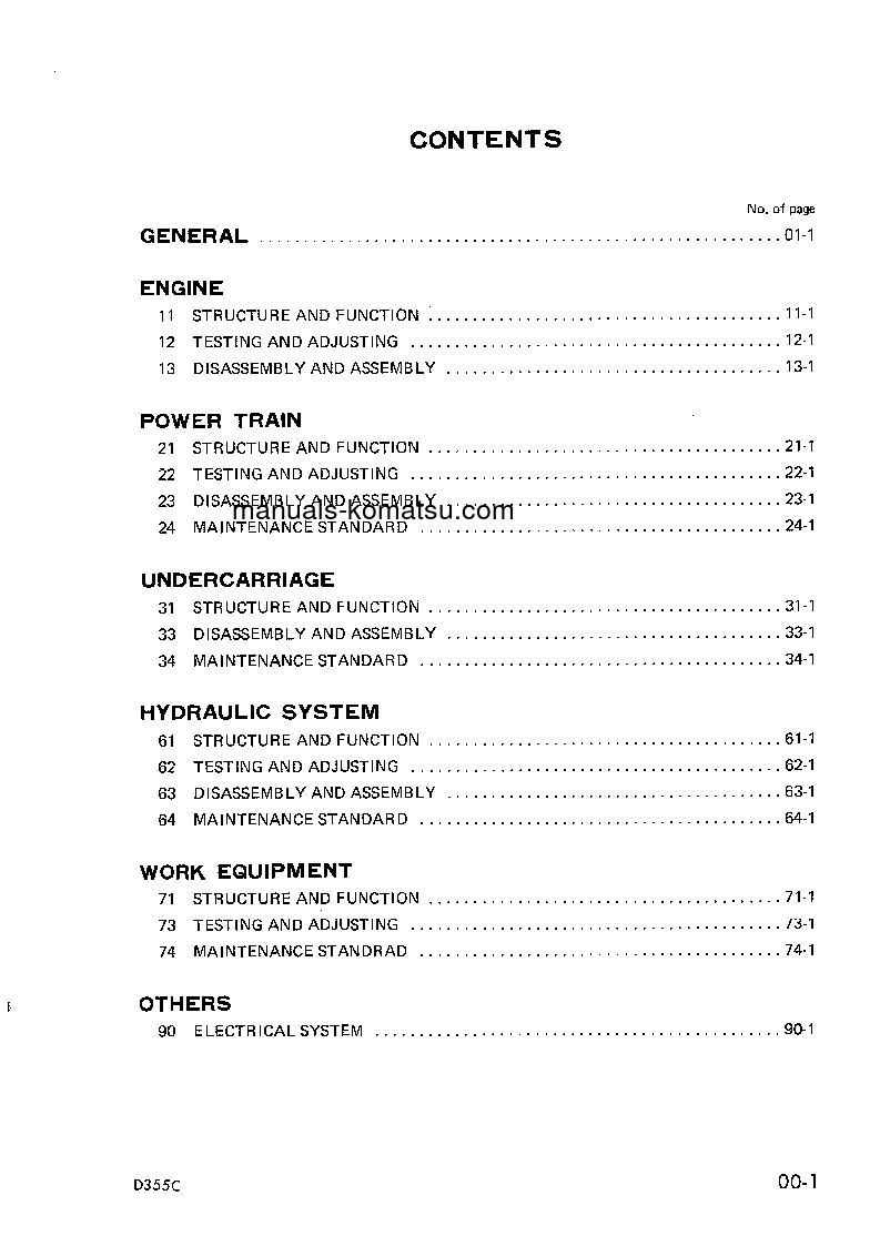 Protected: D355C-3(JPN) S/N 4001-UP Shop (repair) manual (English)