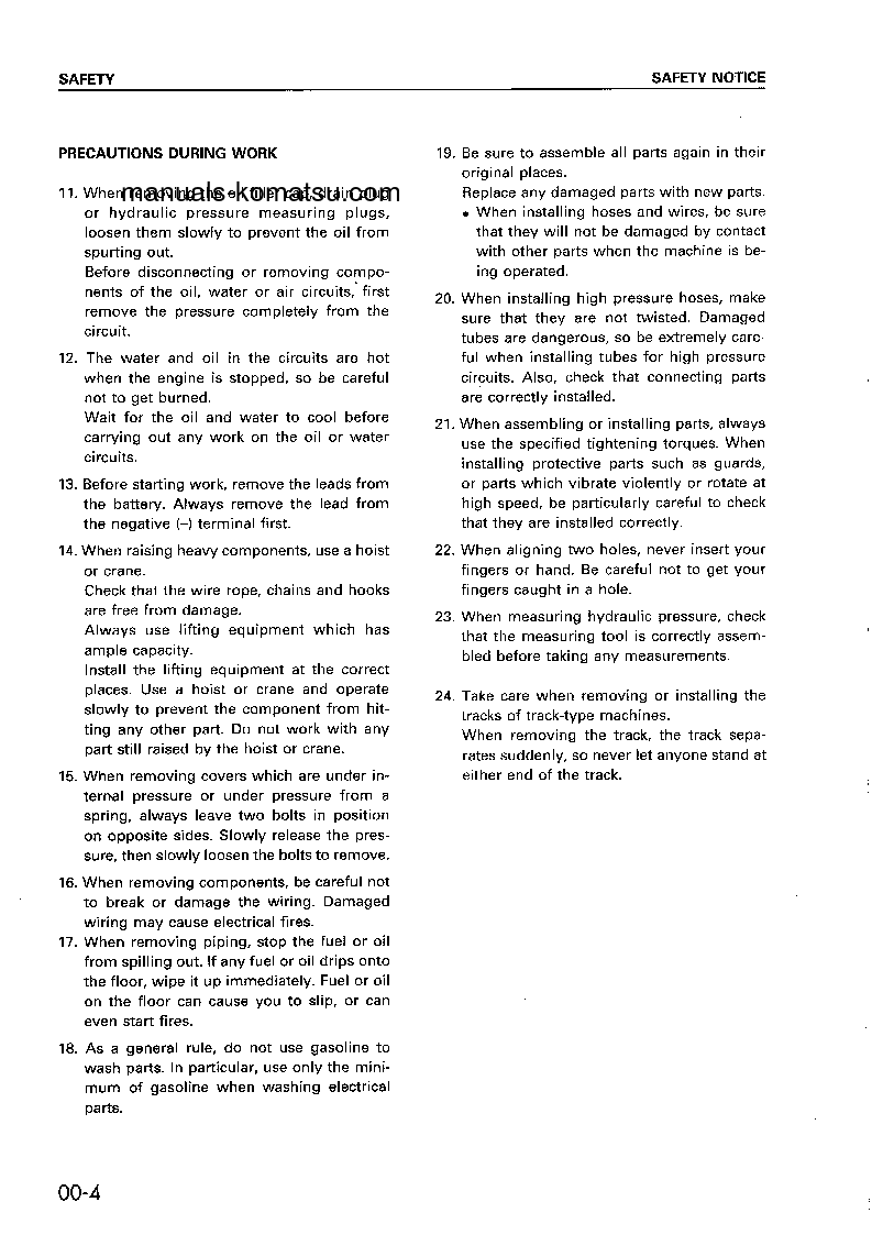 Protected: D375A-2(JPN) S/N 16001-UP Shop (repair) manual (English)