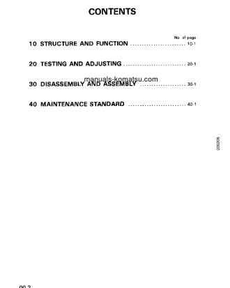 PC120-5(JPN) S/N 30001-UP Shop (repair) manual (English)
