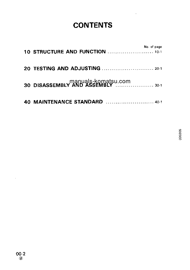 Protected: PC120-5(JPN) S/N 30001-UP Shop (repair) manual (English)