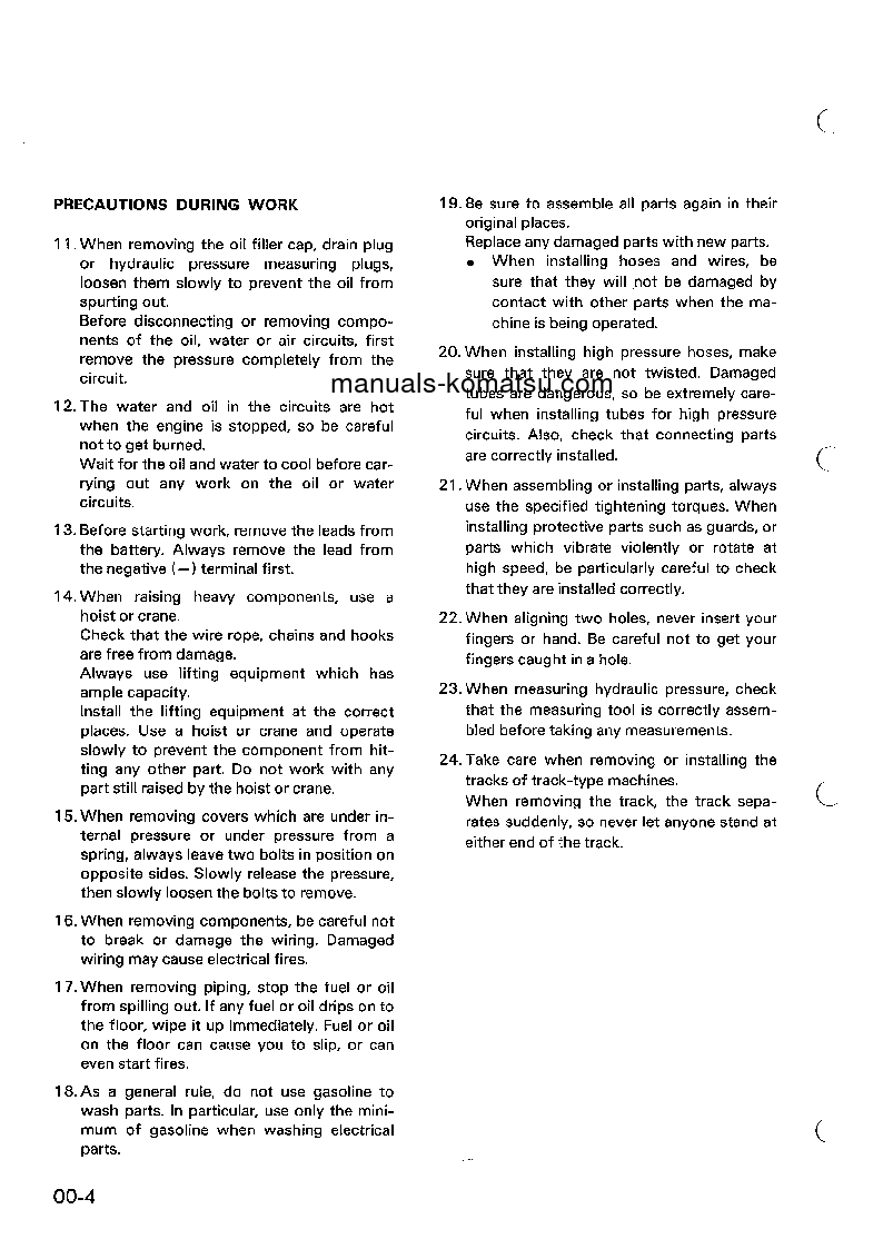 Protected: PC100L-2(JPN) S/N 11001-UP Shop (repair) manual (English)