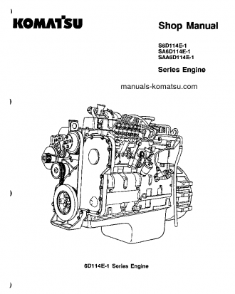 SAA6D114-1(JPN) S/N 10001-UP Shop (repair) manual (English)