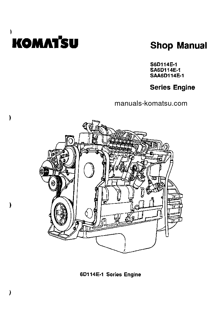 Protected: SAA6D114-1(JPN) S/N 10001-UP Shop (repair) manual (English)