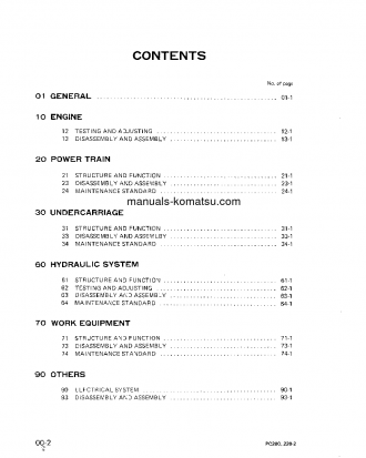 PC200-2(JPN) S/N 15001-UP Shop (repair) manual (English)